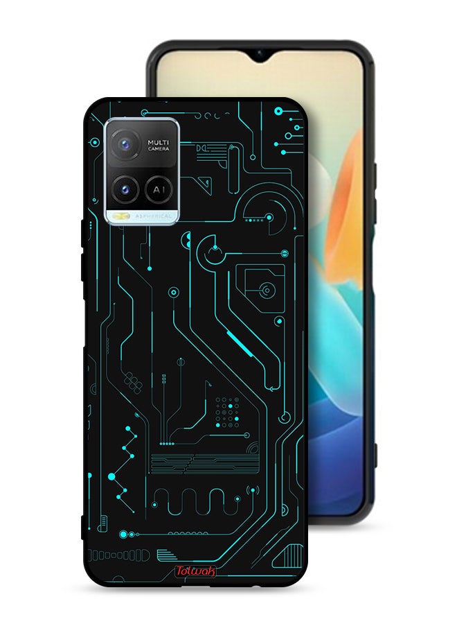 Tolwak Vivo Y32 Protective Case Cover Digital Art Circuits Minimalism Multiple Display - Image 1