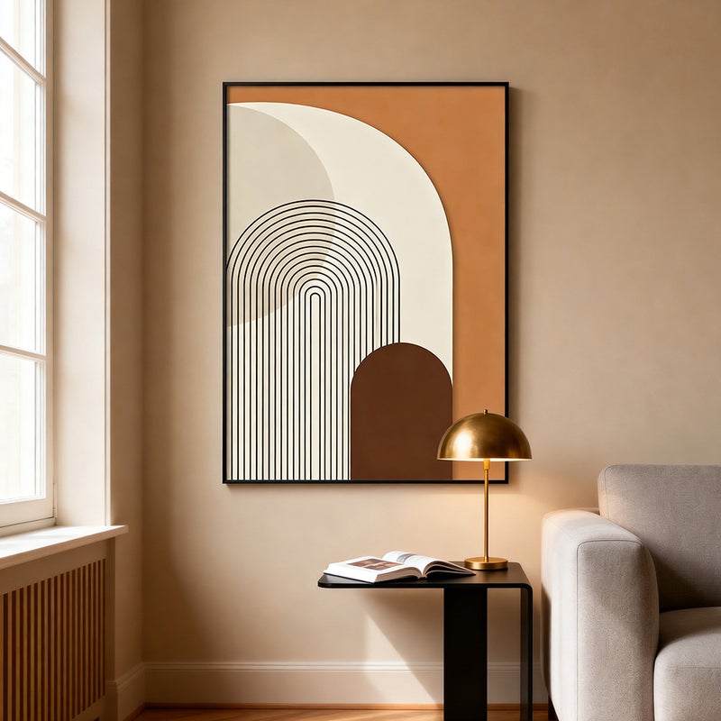 Morandi Living Room Decorative Painting Sofa Background Wall Floor Painting Advanced Sense Abstract Modern Simple Hallway Hanging Painting - Image 2