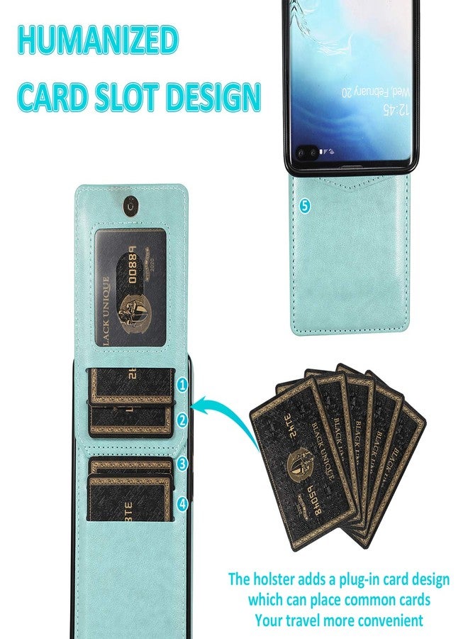 أسو ويش جراب هاتف سامسونج جالاكسي S10 بلس مع واقي شاشة من الزجاج المقوى، وحامل بطاقات ائتمان، ومحفظة، وغطاء جلدي، وحامل، وحافظات، وحافظات جلدية، وحافظات هواتف جالاكسي S10 بلس، وجالاكسي S10 بلس، وجالاكسي S10 بلس، وجالاكسي S10 إيدج، وجالاكسي S10 بلس ... - Image 4