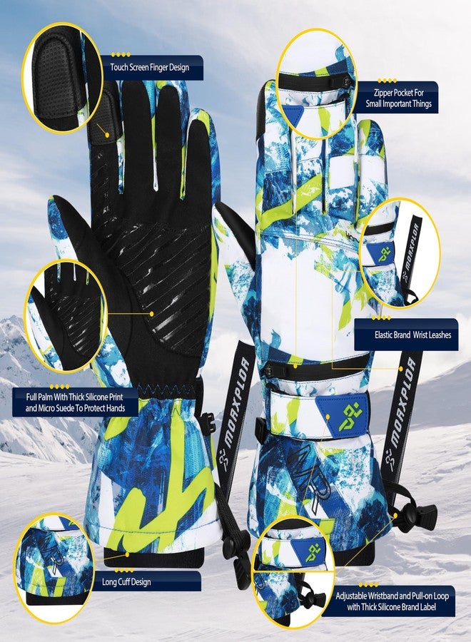MORXPLOR Winter Ski Snow Snowboard Snowmobile 3M Thinsulate Gloves for Men Women - Image 2