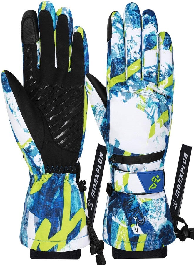 MORXPLOR Winter Ski Snow Snowboard Snowmobile 3M Thinsulate Gloves for Men Women - Image 1