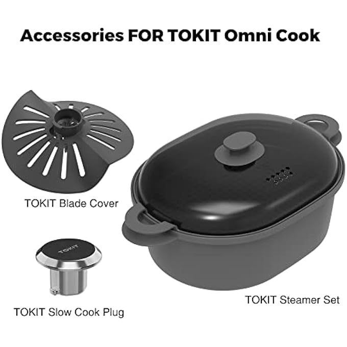 TOKIT Omni Cook Accessories - Steamer Set, Blade Cover and Slow Cook Plug - Image 4