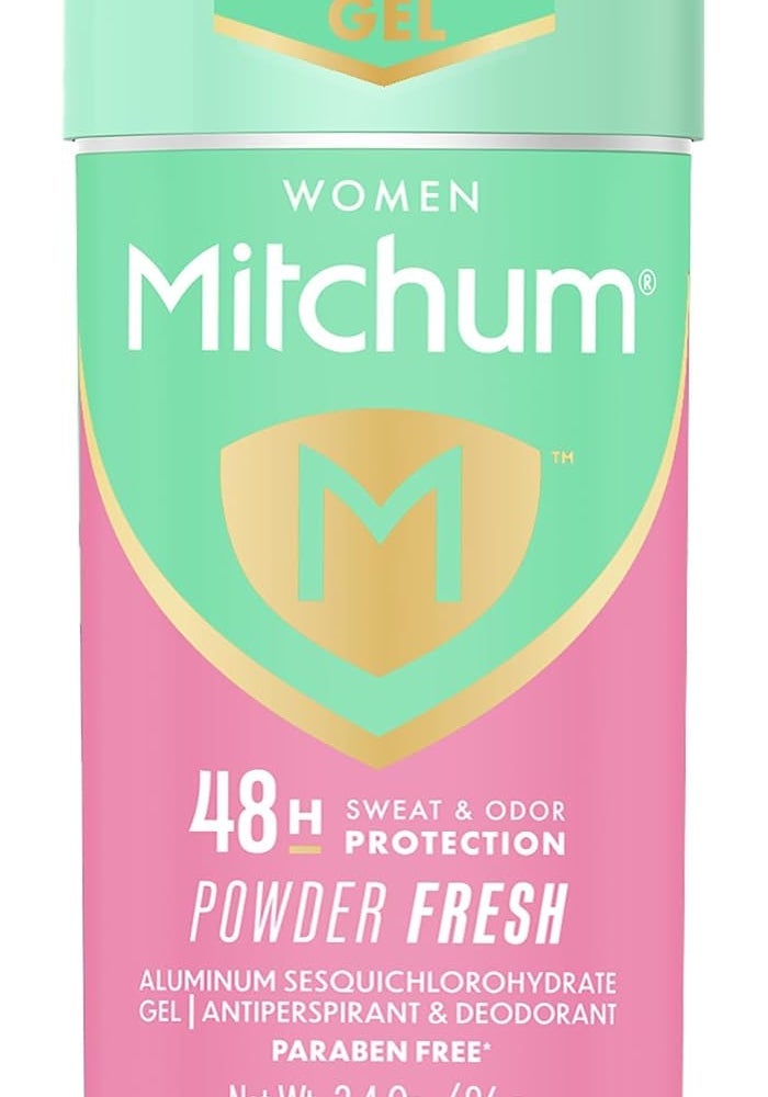 Mitchum Clear Gel Antiperspirant & Deodorant, Powder Fresh for Women, 3.4 oz - Image 1