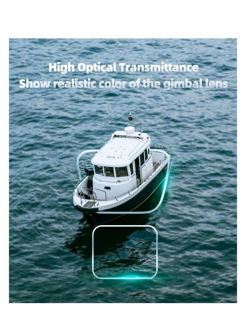 Tempered Lens Film for DJI Air 3 - HD Transparent Protective Film, 9H Hardness Tempered Glass, High Light Transmission, Anti-Explosion Strength (2 Sets) - Image 4