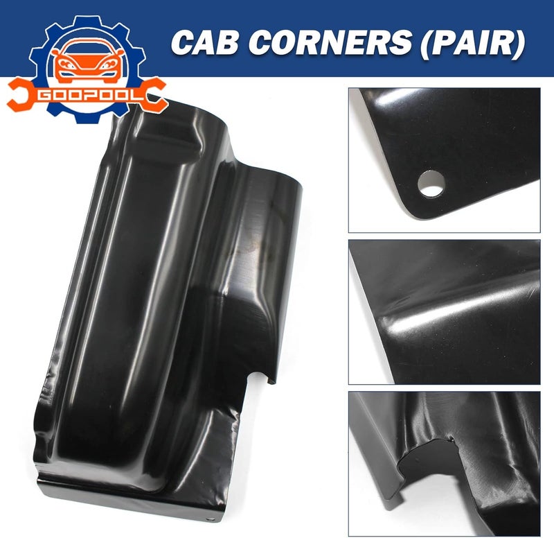 Goopool Truck Cab Corners Set for Ford F150 2004-2008 4-Door Crew Cab Pickup - Image 3