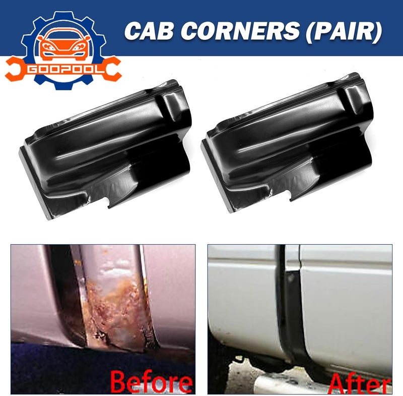 Goopool Truck Cab Corners Set for Ford F150 2004-2008 4-Door Crew Cab Pickup - Image 2