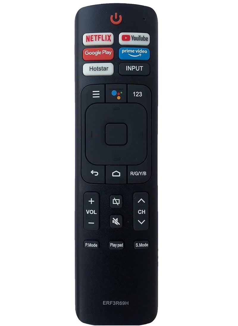 Huayu - New Hisense TV Replacement Remote Control, Remote Control Fit, Universal Remote Control Compatible with Hisense 4K Ultra HD Smart Android LED TV Remote Control (Without Voice Function) - Image 1