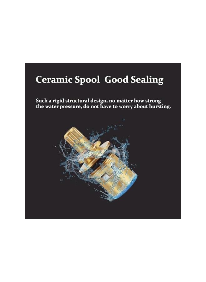 The Bros Handheld Bidet Sprayer for Toilet, 1-In-2-Out Dual Control Valve Bidet Attachment, Adjustable Water Pressure Control Hand Sprayer Kit for Washing Machine, Pet, Cloth and Toilet (Silver) - Image 5