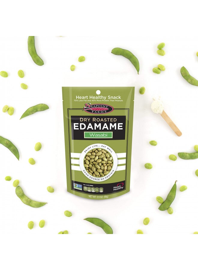 Seapoint Farms Wasabi Dry Roasted Edamame, Healthy Gluten-Free Snacks, 12-Pack, 3.5 Ounce (Pack of 12) - Image 3