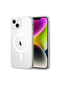 Magnetic Protective Cover for Apple iPhone 14 Plus Case TPU Acrylic Slim Thin Shockproof Phone Cover - Clear