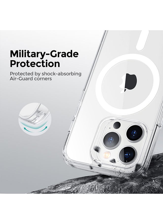 O Ozone - Magnetic Protective Cover for Apple iPhone 14 Plus Case TPU Acrylic Slim Thin Shockproof Phone Cover - Clear - Image 1
