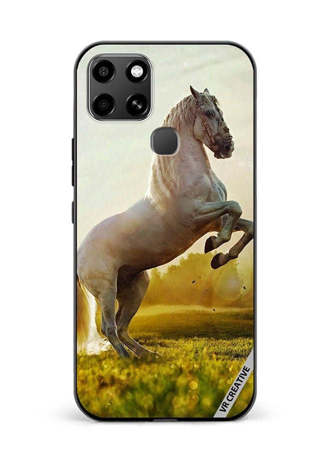 VR CREATIVE Protective Case Cover For Infinix Smart 6 Horse Stance Design Multicolour - Image 1