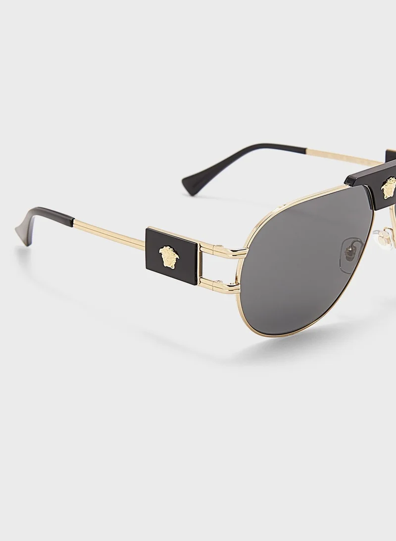 VERSACE 0Ve2252 Aviator Sunglasses