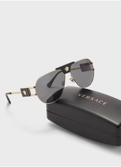 VERSACE 0Ve2252 Aviator Sunglasses  - Image 4