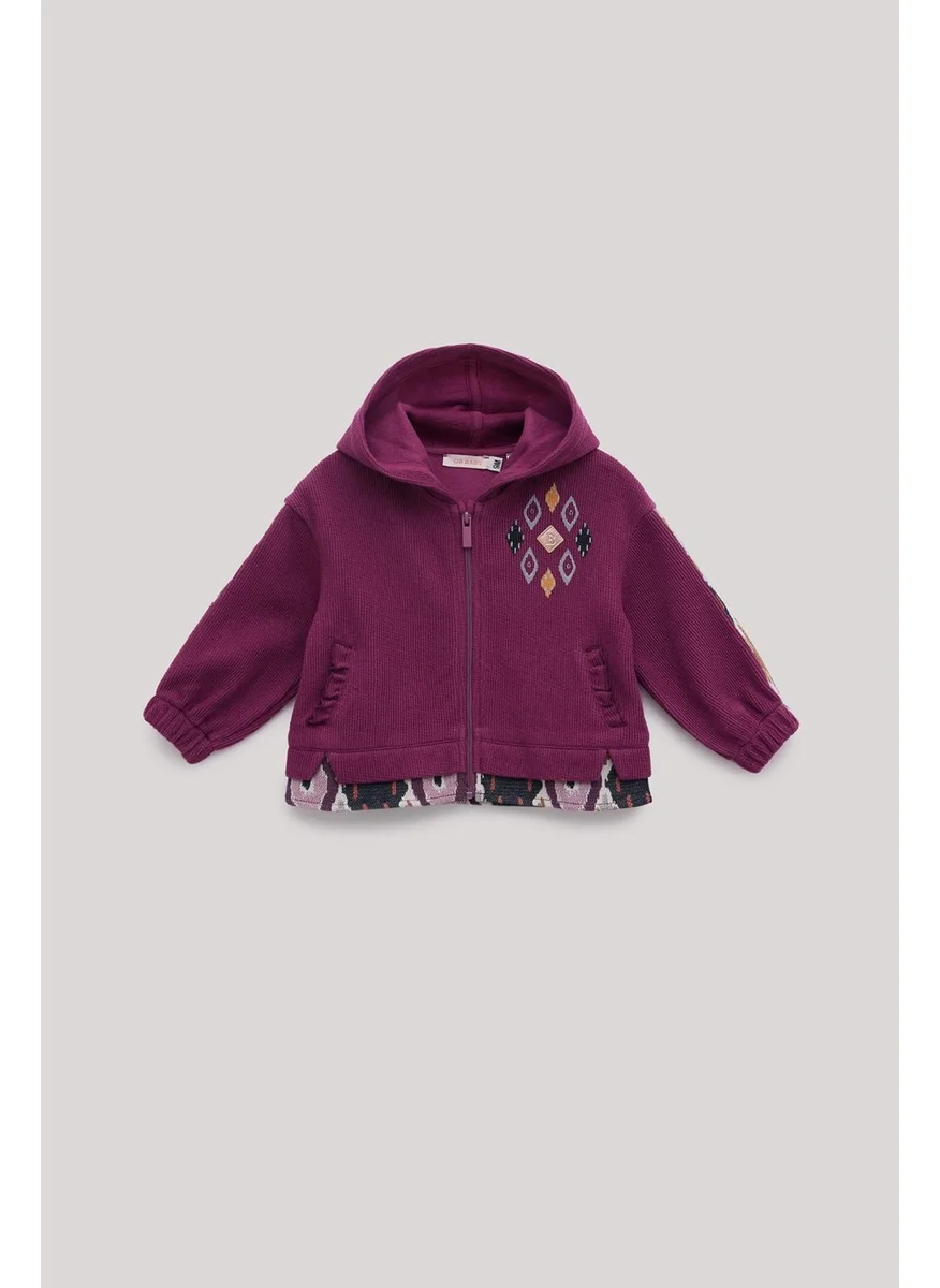 Gb Baby Bg Store Baby Girl Plum Tracksuit Top