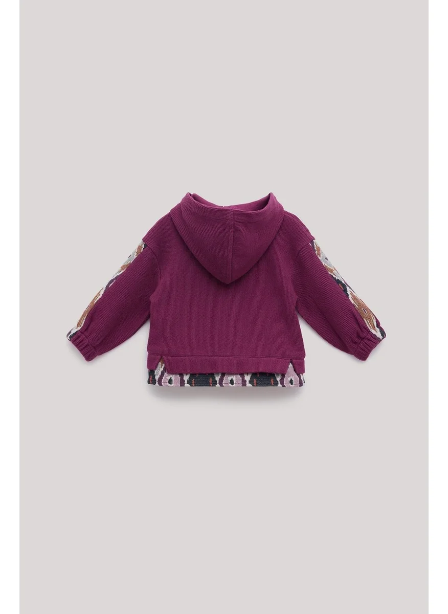 Gb Baby Bg Store Baby Girl Plum Tracksuit Top
