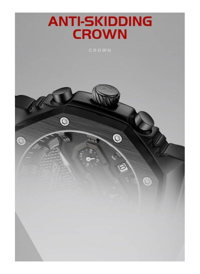 نافيفورس حزام سيليكون مقاوم للماء من Naviforce NF8035 New Style Lovers  - Image 4