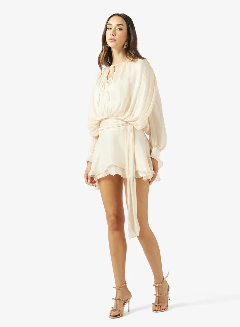Ginger Gather Detail Dropwaist Dress