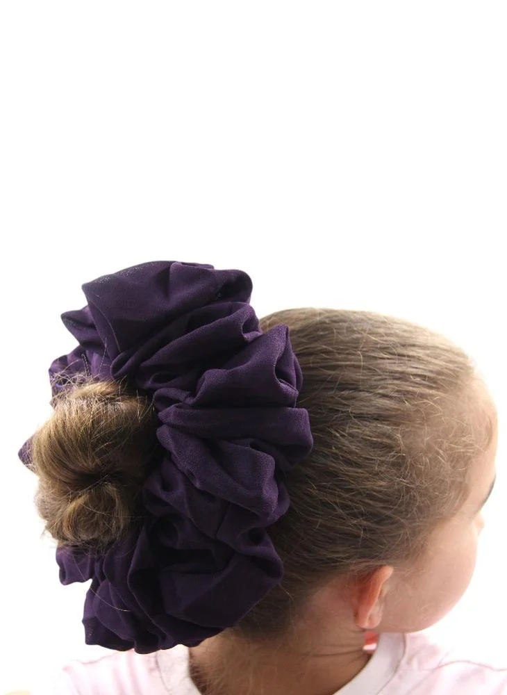 دىدانيالا D'Daniela - Elastic Volumizing Hijab Scrunchie Tie Bun - Deep Purple