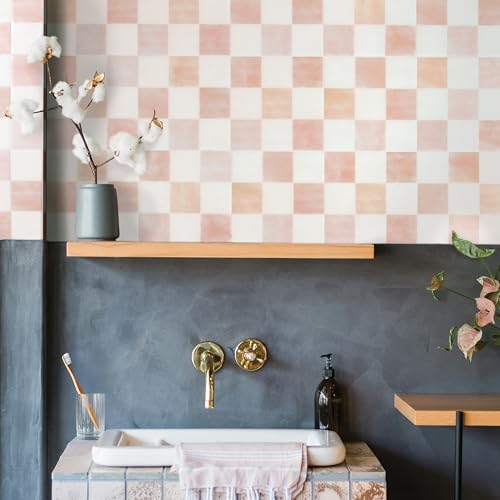 SMART TILES Peel and Stick Backsplash - 5 Sheets of 7,75'' x 7,75'' - 3D Adhesive Peel and Stick Tile Backsplash for Kitchen, Bathroom, Wall Tile, Checkered - Image 4