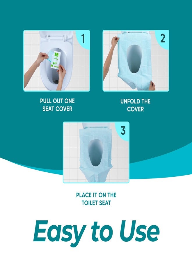 Hygeline Pack 120 X-Large Disposable Toilet Seat Covers PE Material | Travel Toilet Seat Covers for Adults and Potty Training, Premium Toilet Seat Liners for Public Restrooms - Image 4