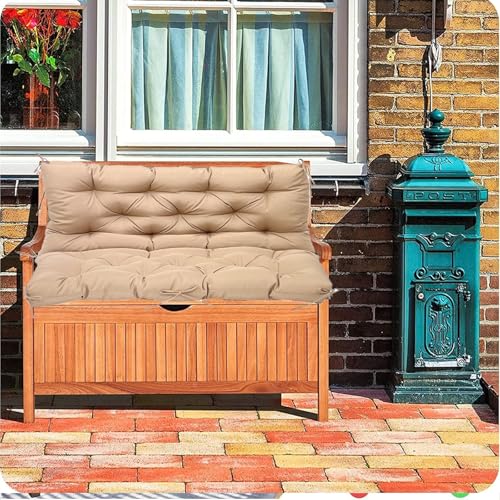 YXMKJOS Swing Cushion Replacement Outdoor Porch Waterproof Bench Cushion 2-3 Seater Washable Bench Replacement Cushions for Outdoor Patio Porch Swing Cushions - Image 4