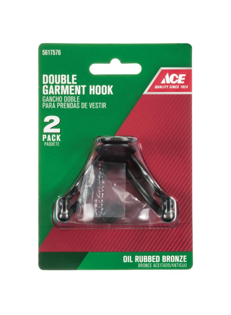 ACE Metal Double Garment Hook 4 Cm 2 Piece