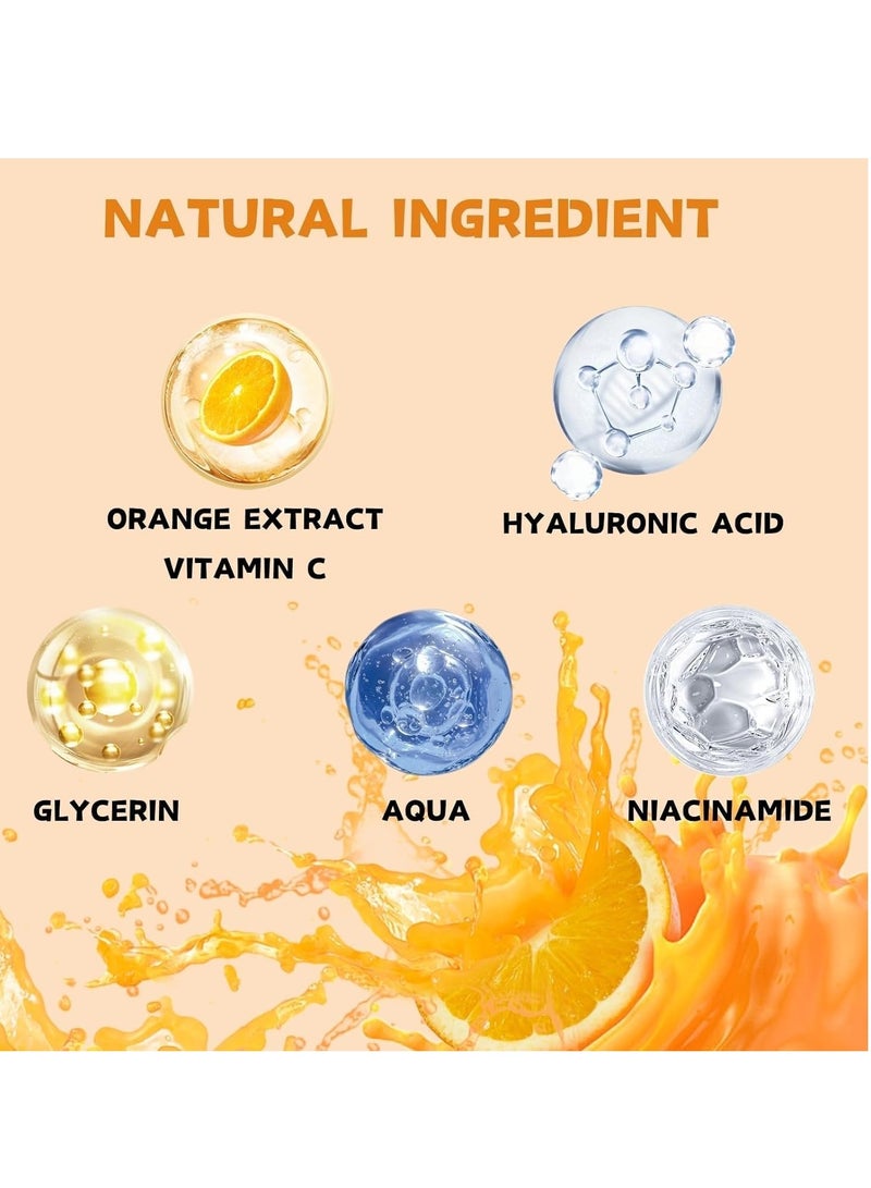 EELHOE - Hydrating Vitamin C Serum for Face - Anti-Aging & Brightening Hyaluronic Acid Serum - Dark Spot Corrector - Women's Super Face Serum with Niacinamide, Caffeine & Bakuchiol 50ML - Image 1