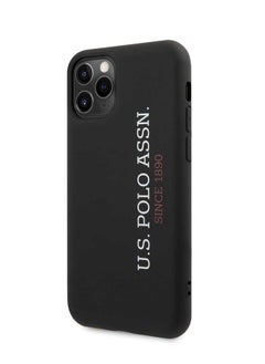 U.S. Polo Assn. U.S.Polo Assn.Liquid Silicone Hard Case Vertical Logo for iPhone 12 Pro Max (6.7") - Black  - Image 2