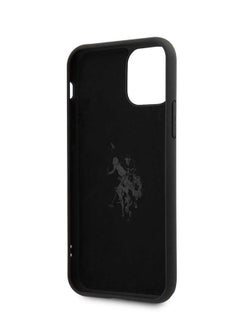U.S. Polo Assn. U.S.Polo Assn.Liquid Silicone Hard Case Vertical Logo for iPhone 12 Pro Max (6.7") - Black  - Image 4