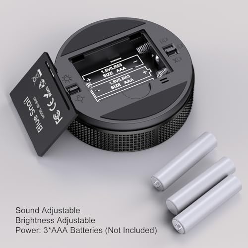 Blue Snail مؤقت مطبخ BlueSnail مع شاشة رقمية LED عرض ذكي Efficana للمنزل والفصل الدراسي والصالة الرياضية والمكتب، مؤقت إنتاجية قابل للتعديل في الحجم والسطوع - Image 3