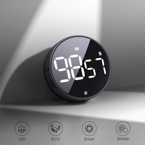 Blue Snail مؤقت مطبخ BlueSnail مع شاشة رقمية LED عرض ذكي Efficana للمنزل والفصل الدراسي والصالة الرياضية والمكتب، مؤقت إنتاجية قابل للتعديل في الحجم والسطوع - Image 2