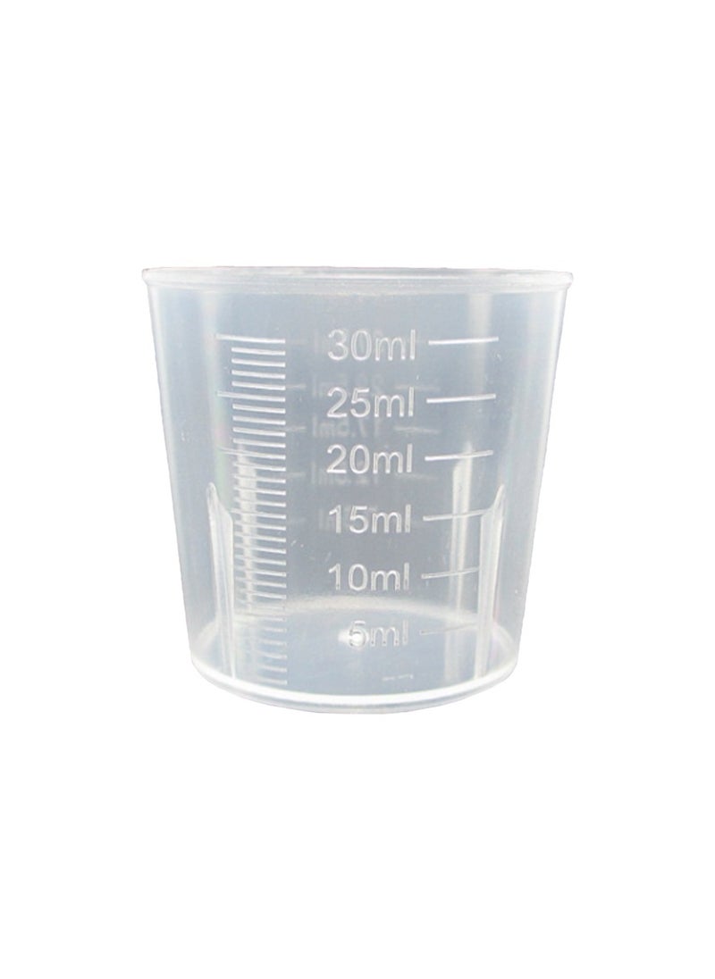 King Mariot - Set of 100 Reusable Medicine Cups | 1oz. (30ml) Graduated Plastic Cups with Easy-to-Read Measurements | Non-Toxic and Durable Design | Ideal for Accurate Medication Dosage, Supplements - Image 1