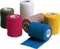 3M 1581B Cohesive Bandage 3M Coban 1 Inch X 5 Yard Standard Compression SelfAdherent Closure Blue NonSterile 30bx