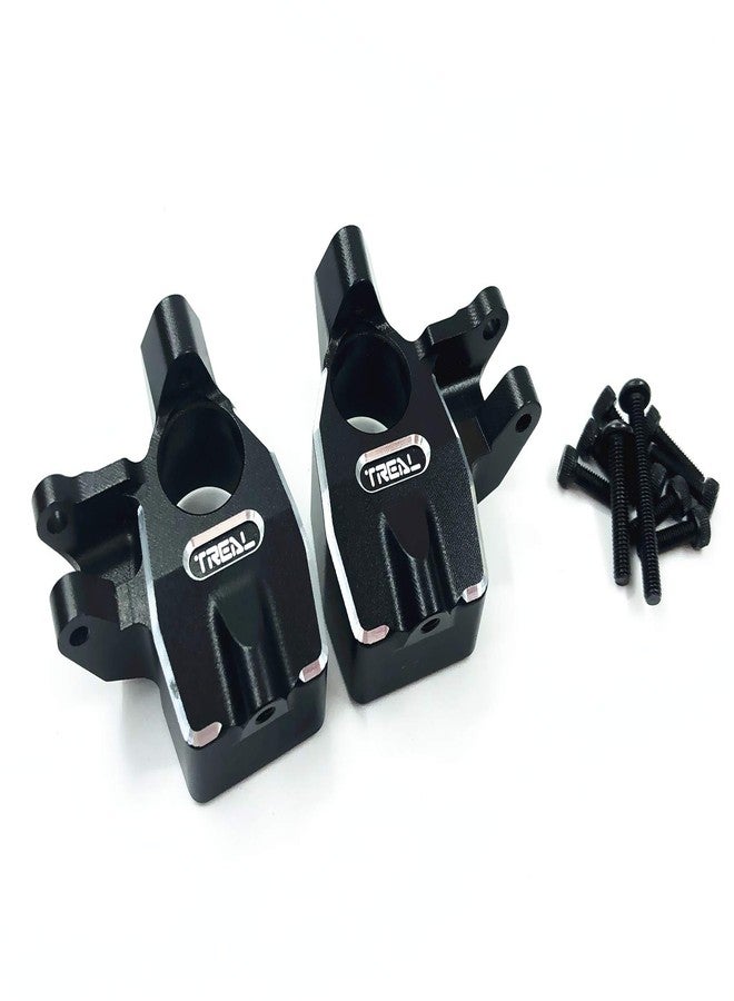 أغطية البوابة الداخلية الأمامية من Treal لمفاصل التوجيه المصنوعة من الألومنيوم 7075 لسيارات Axial Capra UTB/SCX10 III (أسود) - Image 1