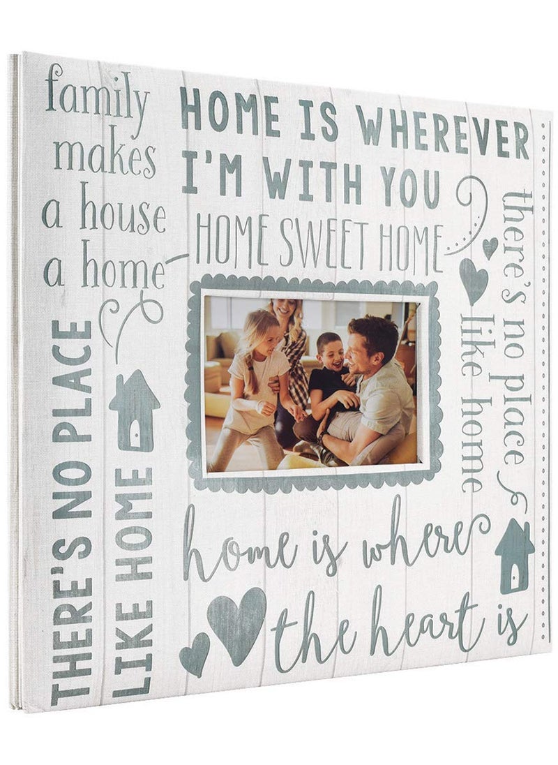 MCS MCS Expandable 10Page Scrapbook Album with 12 x 12 Inch Pages 135 x 125 Inch Home Sweet Home 