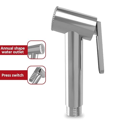 Sulfar ABS Health Faucet Hand Spray Gun with Hose Compatible Design | Chrome Finish Bathroom Jet Spray for Toilet | High Pressure Bidet Spray Head, Multipurpose Use & Easy Installation - Image 4