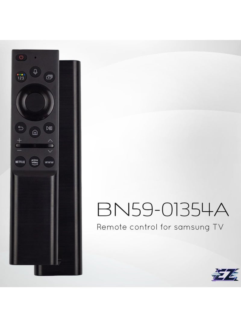 PopZa Replacement Voice Remote Control for Samsung Smart TV Includes Netflix, Prime Video and Samsung Internet Shortcut Buttons (BN59-01354A) with battery - Image 2