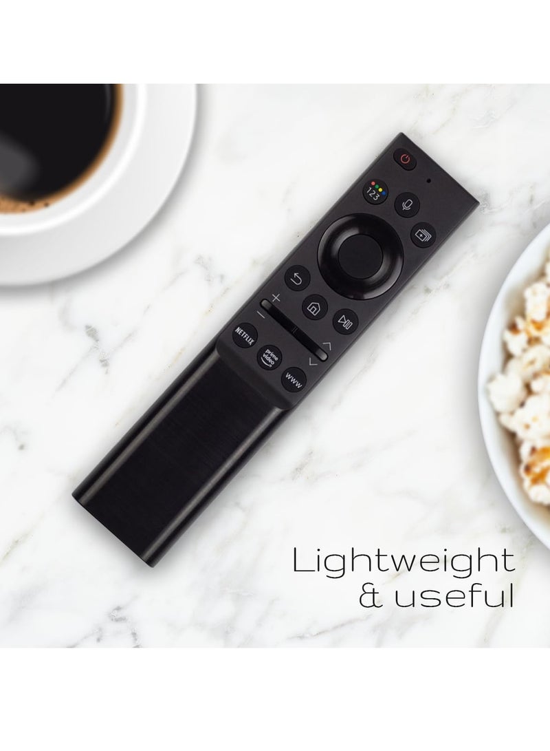 PopZa Replacement Voice Remote Control for Samsung Smart TV Includes Netflix, Prime Video and Samsung Internet Shortcut Buttons (BN59-01354A) with battery - Image 5