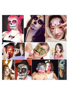 20 Colors Body Face Paint Cosplay Makeup Palette Kit, Professional Face Painting Kit for Kids & Adults, Red Black White Special Effects Paints Palette for Halloween with 10 Brushes - pzsku/ZC757F9EDE2A311E3BE89Z/45/_/1688695195/bb70a441-baff-4933-a870-bb8225ef505c