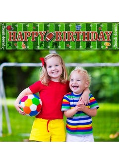 Tatuo Football Birthday Party Decorations Birthday Sports Themed Backdrop Banner Supplies Super Football Game Fan Supplies Game Sports Fan Birthday Party Supplies Boy Favors (70.8 X 15.7 Inch)  - Image 4
