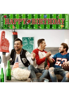 Tatuo Football Birthday Party Decorations Birthday Sports Themed Backdrop Banner Supplies Super Football Game Fan Supplies Game Sports Fan Birthday Party Supplies Boy Favors (70.8 X 15.7 Inch)  - Image 5