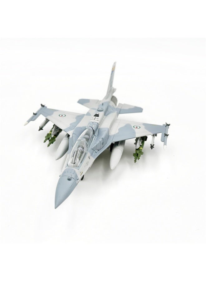 general 1:72 scale F16 alloy simulation aircraft model details restore metal texture painting children's toy desktop decoration - Image 5
