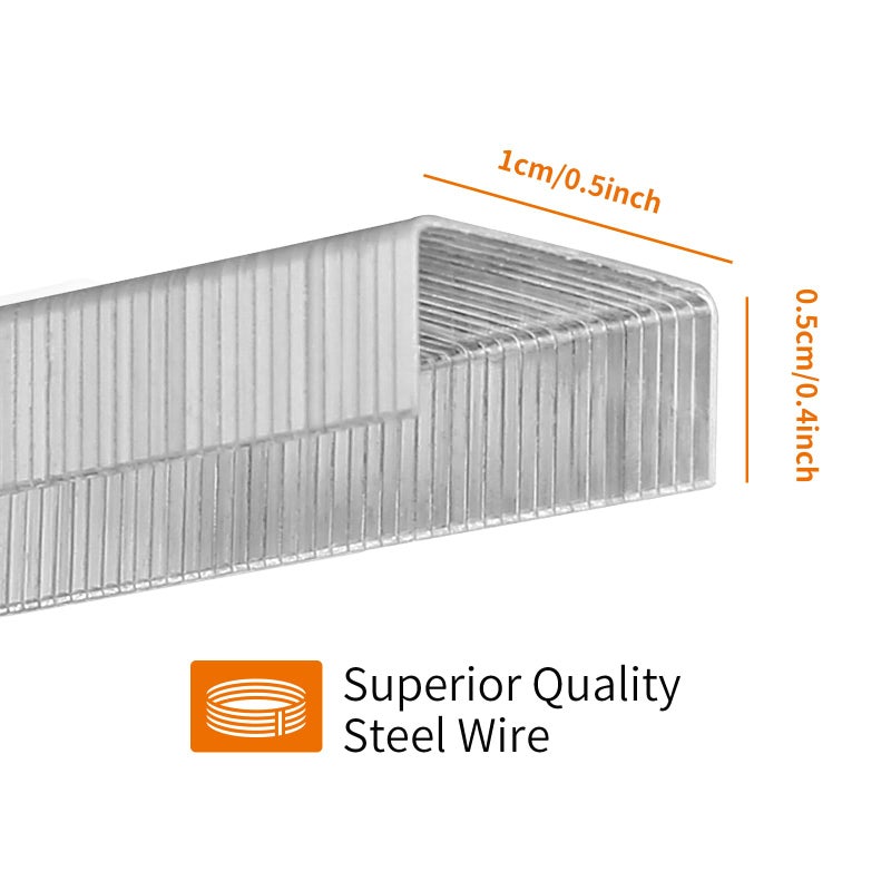 Eagle No.10 Mini Premium Staples for #10 Staplers, 1000 pcs Per Box, Pack of 3 Boxes, 3000 pcs in Total, Silver - Image 3