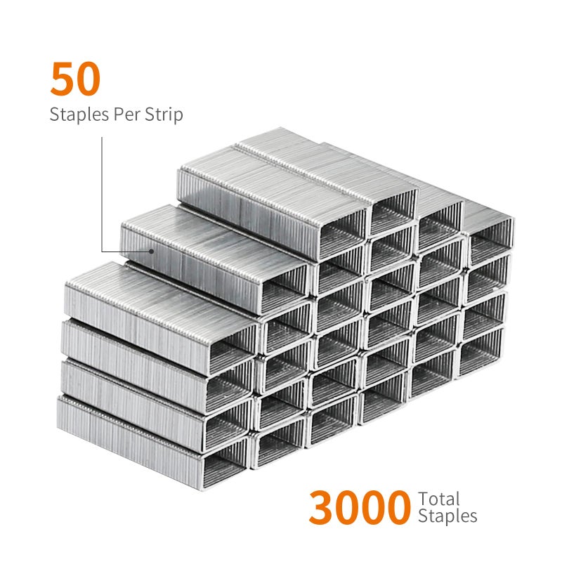 Eagle No.10 Mini Premium Staples for #10 Staplers, 1000 pcs Per Box, Pack of 3 Boxes, 3000 pcs in Total, Silver - Image 2