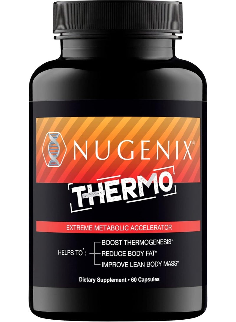 نوجينيكس هيرمو - حبوب مُكمّلة لحرق الدهون الحرارية للرجال، مُسرّع أيضي قوي، 60 قرصًا - Image 1