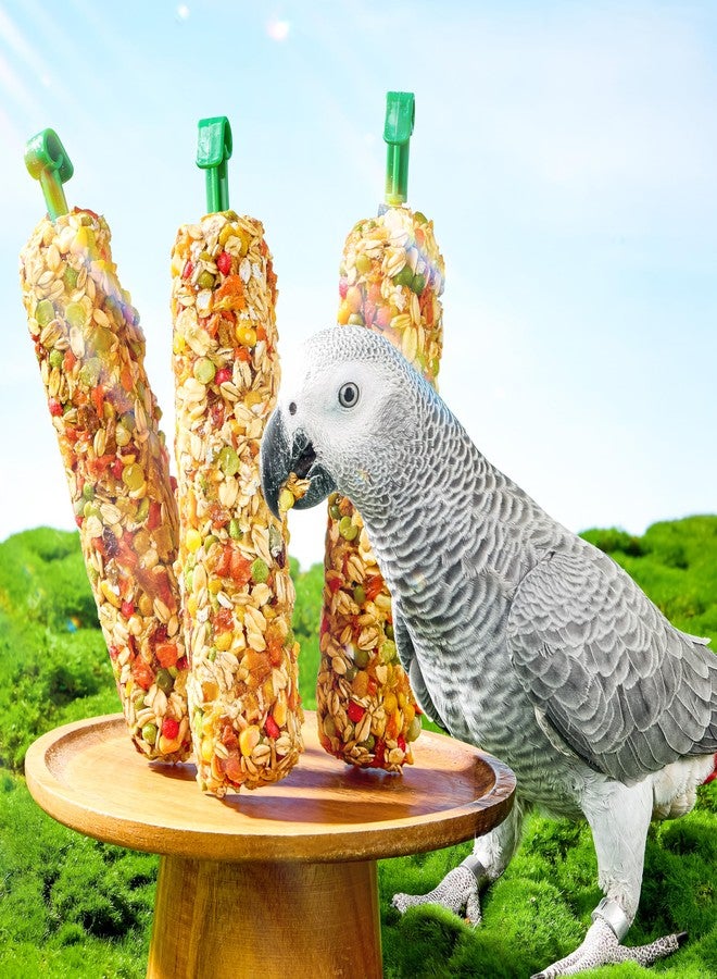 BUCATSTATE 3 Sticks Parakeet Treats Honey Treat Sticks, Natural Bird Treats Vegetable & Grains Flavor Cockatiel Treats, Pet Bird Treat Toy for Parrot Conure Budgie Lovebird - Image 1