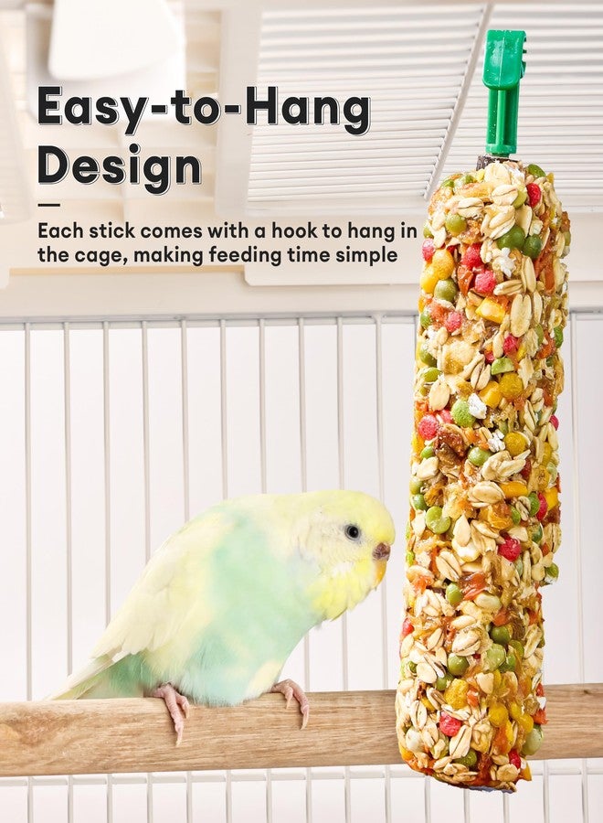 BUCATSTATE 3 Sticks Parakeet Treats Honey Treat Sticks, Natural Bird Treats Vegetable & Grains Flavor Cockatiel Treats, Pet Bird Treat Toy for Parrot Conure Budgie Lovebird - Image 5