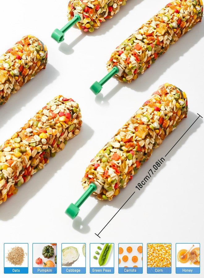 BUCATSTATE 3 Sticks Parakeet Treats Honey Treat Sticks, Natural Bird Treats Vegetable & Grains Flavor Cockatiel Treats, Pet Bird Treat Toy for Parrot Conure Budgie Lovebird - Image 2