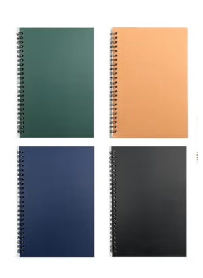 KCDMBUE 4 Pack A5 Spiral Notebooks, 100 Lined Pages Writing Pads for Notes, Journaling, Sketching, and Drawing – Ideal for School, Office, and Home Use  - Image 1